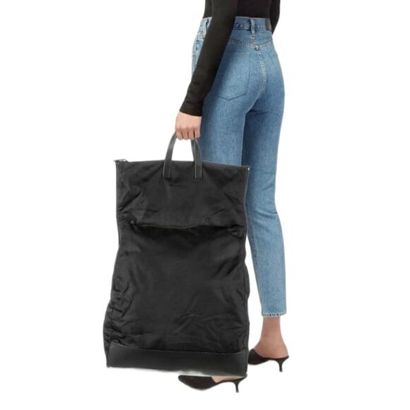 ATM Anthony Thomas Melillo NWT Expandable Travel Tote Bag Backpack in Black - Picture 1 of 13